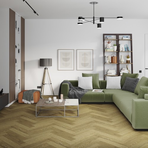 Кварцвиниловый SPC ламинат Damy Floor London Шеффилд 190902EL-07 венгерская елка 615×123×4