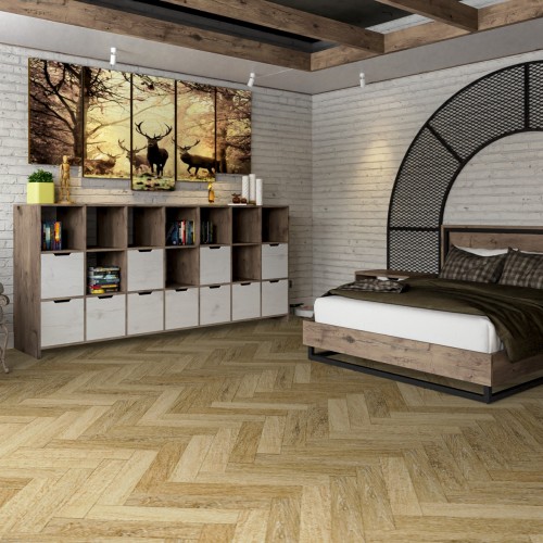 Кварцвиниловый SPC ламинат Damy Floor London Эдинбург 191023EL-13 венгерская елка 615×123×4