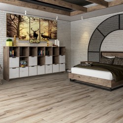Кварцвиниловый SPC ламинат Damy Floor Family Дуб Натуральный Natural Oak 6607-9 1220×180×4