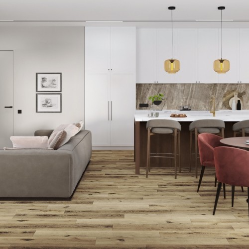 Кварцвиниловый SPC ламинат Damy Floor Family Дуб Провинциальный T7020-4 1220×180×4