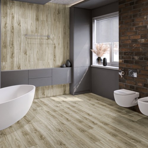 Кварцвиниловый SPC ламинат Damy Floor Family Дуб Белый SL3739-3 1220×180×4