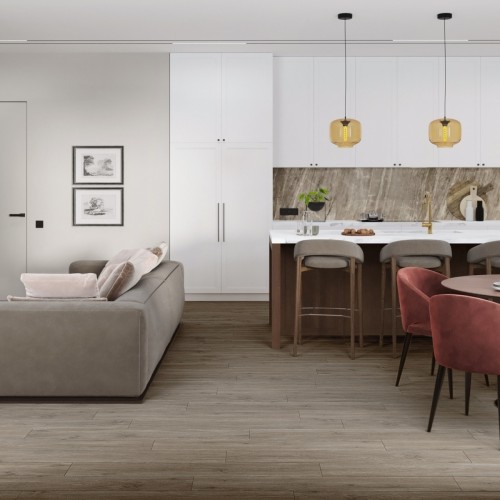 Кварцвиниловый SPC ламинат Damy Floor Family Дуб Горный TCM298-26 1220×180×4