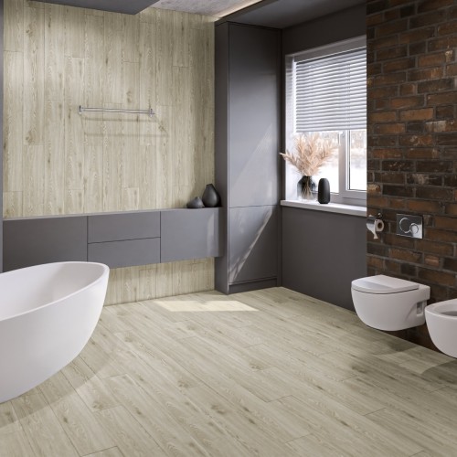 Кварцвиниловый SPC ламинат Damy Floor Family Дуб Светлый TCM285-15 1220×180×4