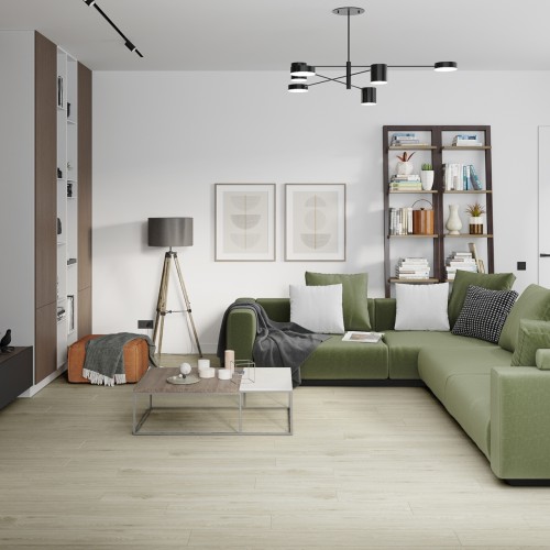 Кварцвиниловый SPC ламинат Damy Floor Family Дуб Светлый TCM285-15 1220×180×4