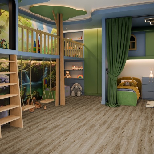 Кварцвиниловый SPC ламинат Damy Floor Family Дуб Имбирный 248-8 1220×180×4