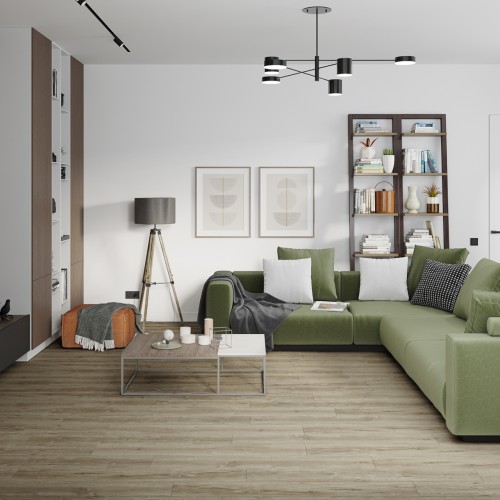 Кварцвиниловый SPC ламинат Damy Floor Family Дуб Имбирный 248-8 1220×180×4