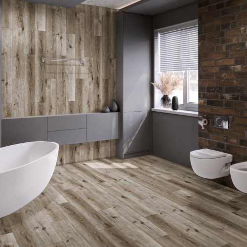 Кварцвиниловый SPC ламинат Damy Floor Family Дуб Лофт 1508-1 1220×180×4