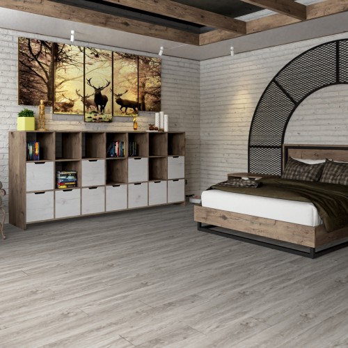 Кварцвиниловый SPC ламинат Damy Floor Family Дуб Английский English Oak SL3683-6 1220×180×4