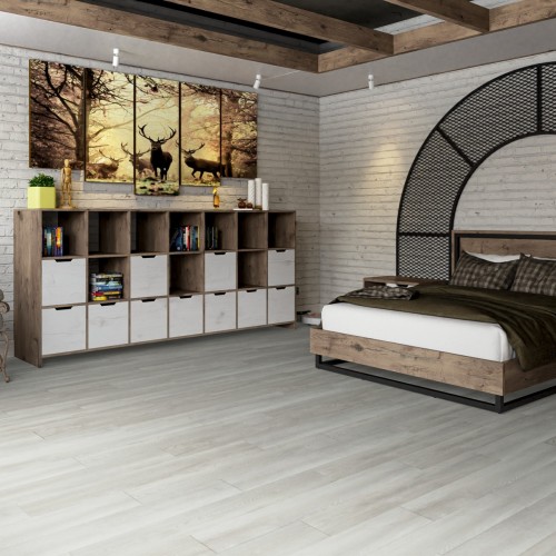 Кварцвиниловый SPC ламинат Damy Floor Family Дуб Зимний TCM304-3 1220×180×4