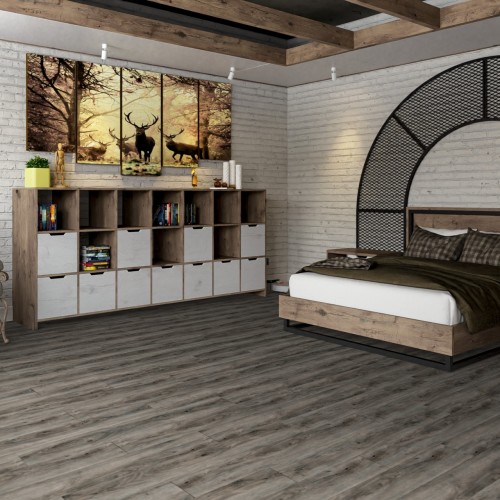 Кварцвиниловый SPC ламинат Damy Floor Family Дуб Кантри TCM359-25 1220×180×4