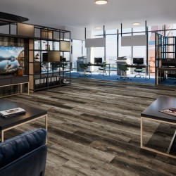 Кварцвиниловый SPC ламинат Damy Floor Family Дуб Рустикальный Черный Rustic Black Oak TCM369-7 1220×180×4