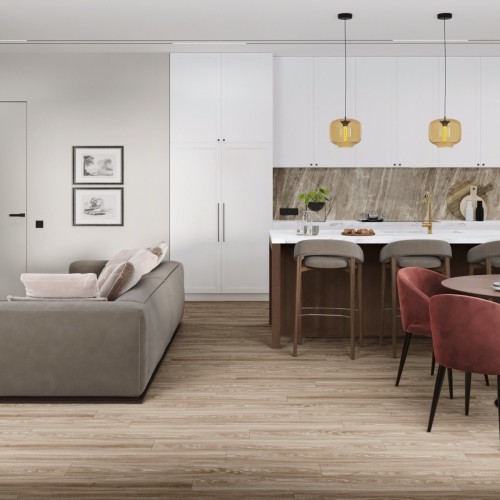 Кварцвиниловый SPC ламинат Damy Floor Family Дуб Селект 001-2 1220×180×4