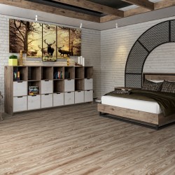 Кварцвиниловый SPC ламинат Damy Floor Family Дуб Селект Select Oak 001-2 1220×180×4