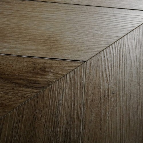 Кварцвиниловый SPC ламинат Damy Floor Chevron Версаль DF01-Ch французская елка 600×127×5