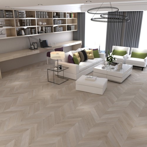 Кварцвиниловый SPC ламинат Damy Floor Chevron Пале-Рояль DF02-Ch французская елка 600×127×5