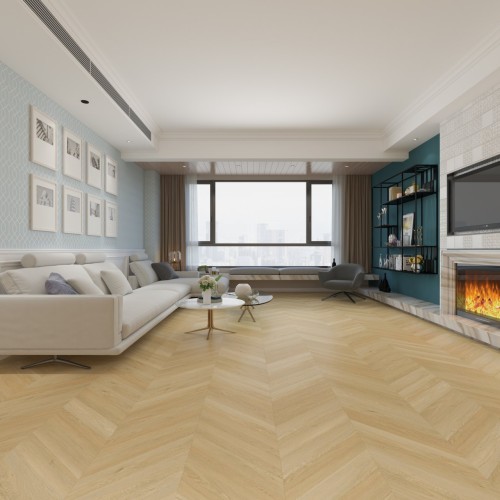 Кварцвиниловый SPC ламинат Damy Floor Chevron Тюильри DF03-Ch французская елка 600×127×5