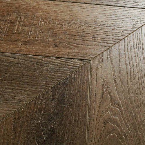 Кварцвиниловый SPC ламинат Damy Floor Chevron Амбуаз DF06-Ch французская елка 600×127×5