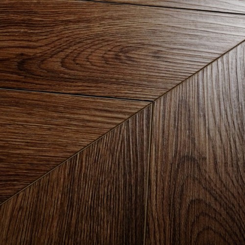Кварцвиниловый SPC ламинат Damy Floor Chevron Шайо DF07-Ch французская елка 600×127×5