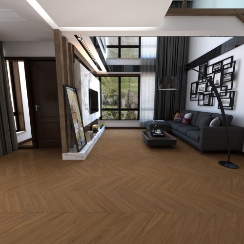 Кварцвиниловый SPC ламинат Damy Floor Chevron Блуа DF08-Ch французская елка 600×127×5