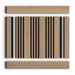 Стеновая панель из полистирола Hiwood LV128 BR417K 2700×120×12
