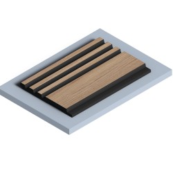 Стеновая панель из полистирола Hiwood LV128 BR417K 2700×120×12