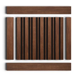 Стеновая панель из полистирола Hiwood LV122 BR396 2700×120×12
