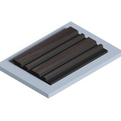 Стеновая панель из полистирола Hiwood LV122 BR395K 2700×120×12
