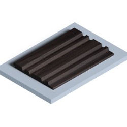 Стеновая панель из полистирола Hiwood LV122 BR395 2700×120×12