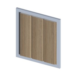 Стеновая панель из полистирола Hiwood LV127 BR417 2700×120×12