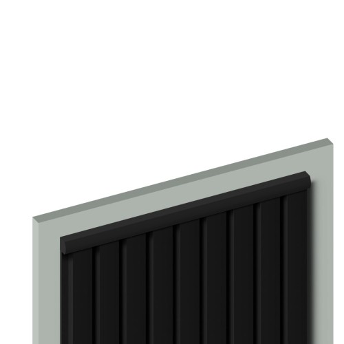 Молдинг из полистирола Hiwood D15V2 BK 2700×15×15