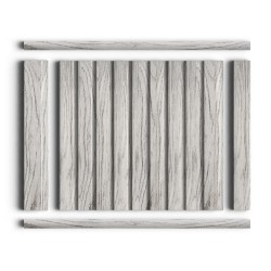 Молдинг из полистирола Hiwood D15V2 GR24 2700×15×15