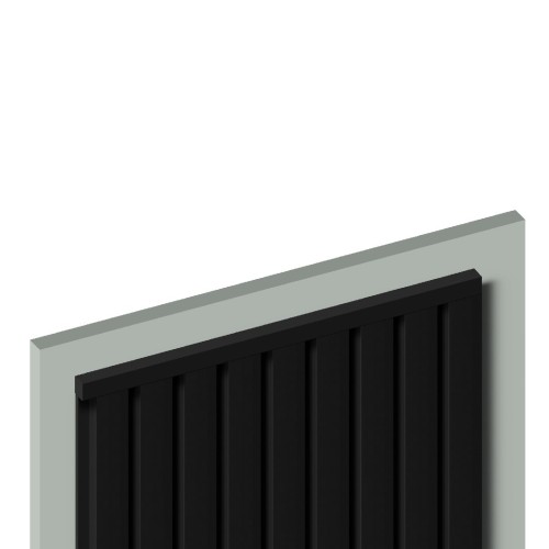 Молдинг из полистирола Hiwood D12V1 BK 2700×12×12