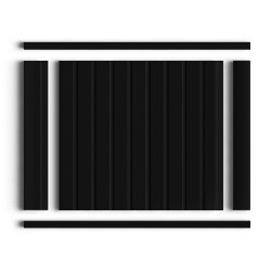 Молдинг из полистирола Hiwood D12V1 BK 2700×12×12