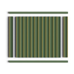 Молдинг из полистирола Hiwood D12V1 GN81G 2700×12×12 со стеновыми панелями Hiwood
