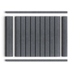 Молдинг из полистирола Hiwood D12V1 S381A 2700×12×12 со стеновыми панелями Hiwood