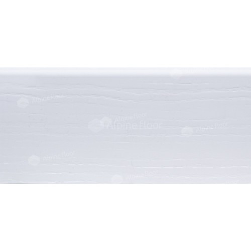 Плинтус ПВХ Alpine Floor Rico Concept 80 Белый с тиснением RC80001 прямой 2200×80×20