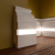 Плинтус МДФ под покраску с подсветкой Evrowood PN 090 Led 2000×100×18 фото в интерьере