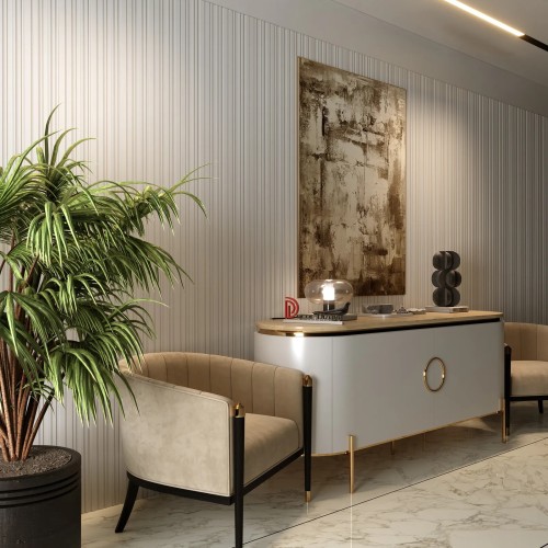 Стеновая панель из полистирола под покраску Decor-Dizayn Modern DD924 3000×150×10