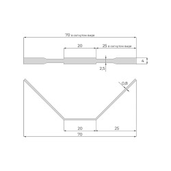 Крепление для микроплинтуса Modern Decor, 7 шт