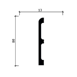 Плинтус Decor-Dizayn 706-74 2400×80×13