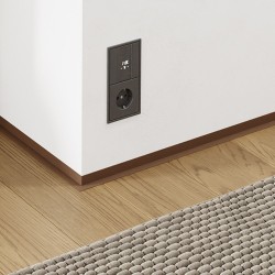 Микроплинтус алюминиевый Modern Decor RAL 8025 Бледно-коричневый 83-76-03 2500×19×16