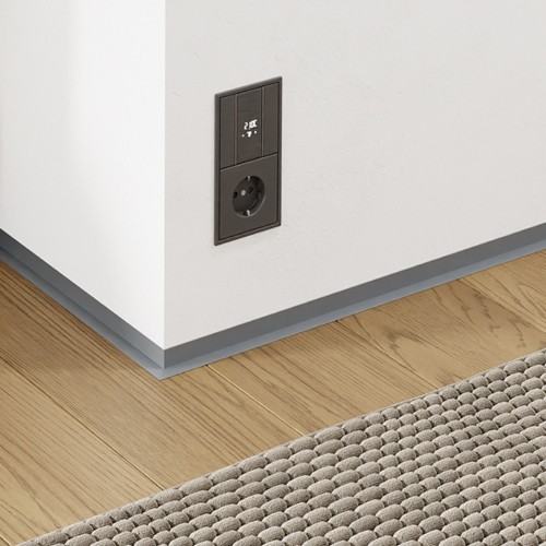 Микроплинтус алюминиевый Modern Decor RAL 7045 Серый Телегрей 1 32-06-77 2500×19×16 Микроплинтус алюминиевый Modern Decor RAL 7045 Серый Телегрей 1 32-06-77 2500×19×16