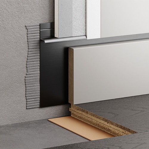 Плинтус алюминиевый скрытый с подсветкой Modern Decor RAL 9005 Черный 15-17-94 2500×104,6×14,5 Плинтус алюминиевый скрытый с подсветкой Modern Decor RAL 9005 Черный 15-17-94 2500×104,6×14,5