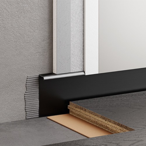 Плинтус алюминиевый скрытый с подсветкой Modern Decor RAL 9005 Черный 12-67-32 2500×50×12,8 Плинтус алюминиевый скрытый с подсветкой Modern Decor RAL 9005 Черный 12-67-32 2500×50×12,8