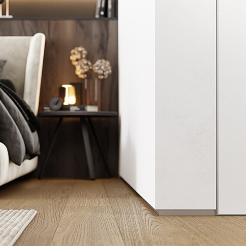 Плинтус алюминиевый теневой с подсветкой Modern Decor Серебро без покрытия 98-69-20 2500×20×12,8 Плинтус алюминиевый теневой с подсветкой Modern Decor Серебро без покрытия 98-69-20 2500×20×12,8