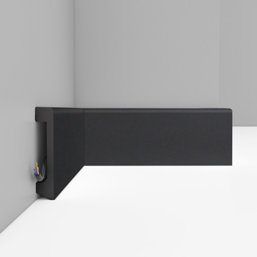 Плинтус Decomaster Антрацит D235-112 2400×80×17 Плинтус Decomaster Антрацит D235-112 2400×80×17