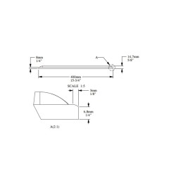 Стеновая панель под покраску Orac Decor W214 Hill Bead XL 2000×400×15