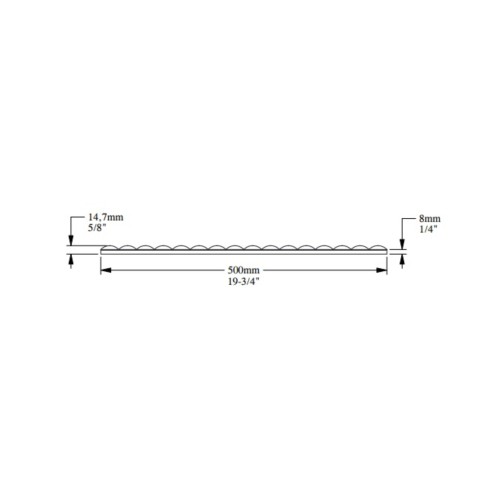 Стеновая панель под покраску Orac Decor W215 Hill Bead 500×800×15