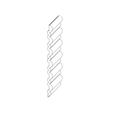 Стеновая панель под покраску Orac Decor WX211-2600 Flute 2600×255×17