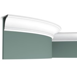 Потолочный плинтус под покраску гибкий Orac Decor Orac Axxent CX199F 2000×80×80